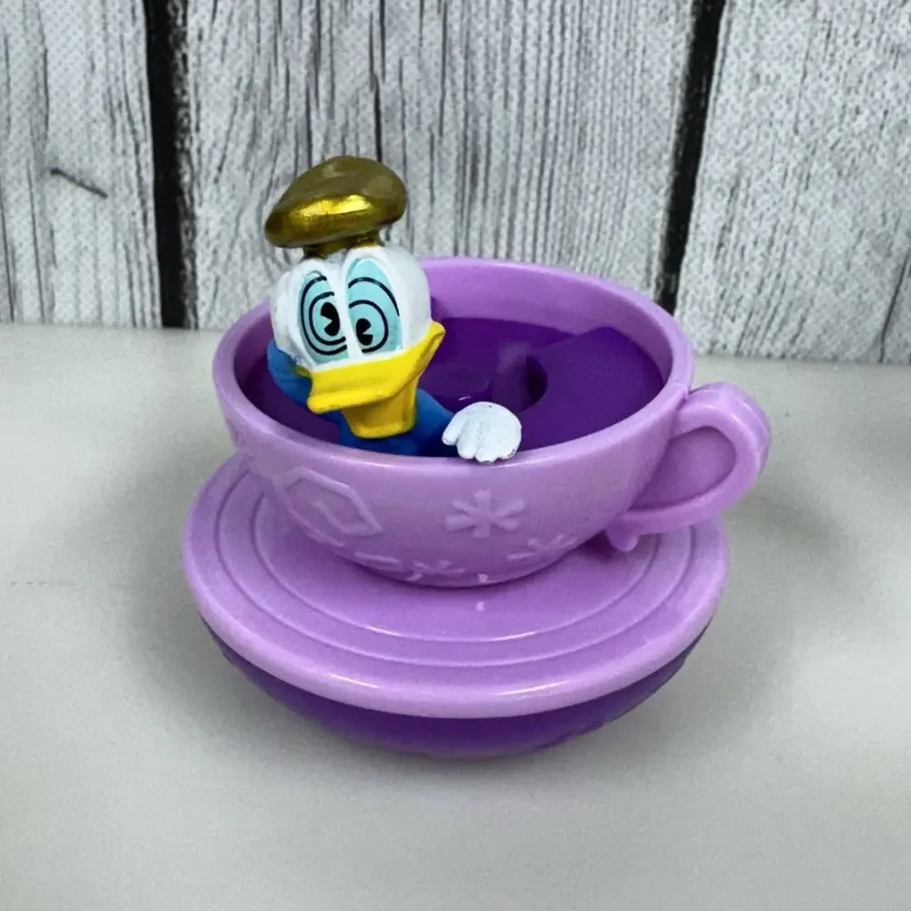 Disney Daisy Duck Soaring & Donald Duck Mad Tea Railway Runaway McDonald’s Toys